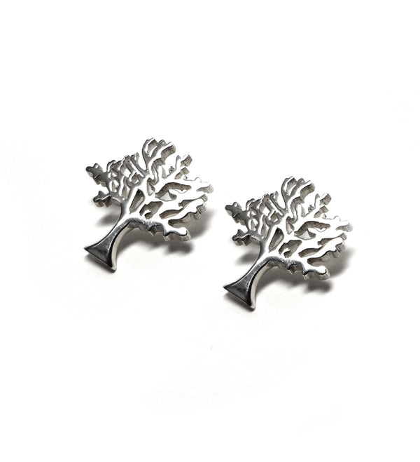 Aretes de plata fina con árbol de la vida, joyería de lujo en plata árbol de la vida, aretes de lujo en plata 925, joyería de lujo bhagavati.