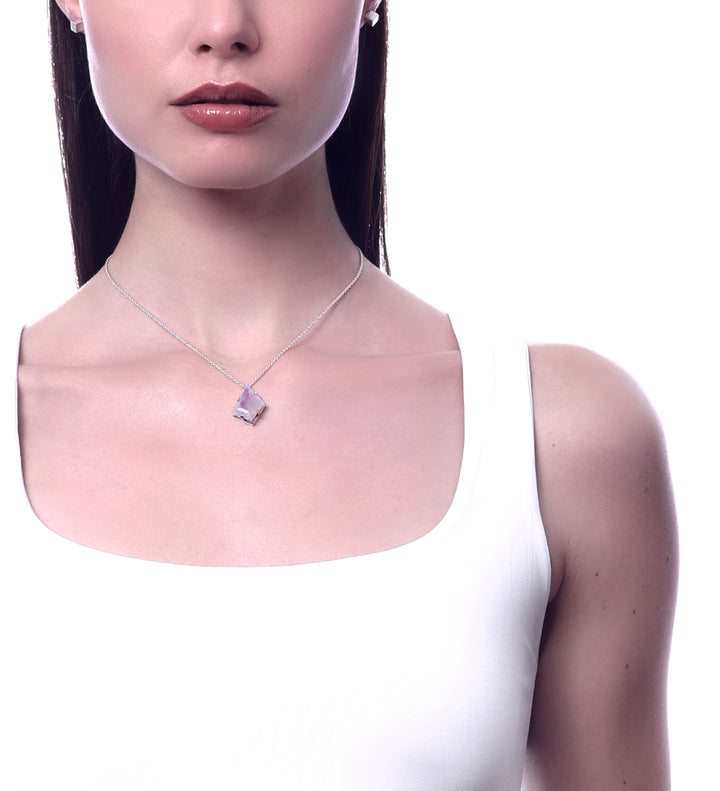 Collares de piedras de cristal en plata 925  tamaulipas, cadenas de plata  con dije para mujer, diseñador de joyería mexicana, joyería de lujo bhagavati. 